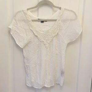 Ivory lacy top